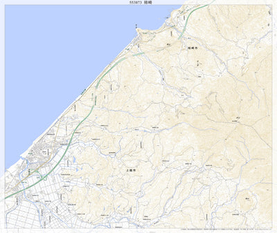 553873 柿崎 （かきざき Kakizaki）, 地形図