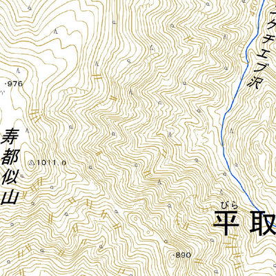 644204 ヌカンライ岳 （ぬかんらいだけ Nukanraidake）, 地形図