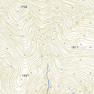 644205 幌尻岳 （ぽろしりだけ Poroshiridake）, 地形図