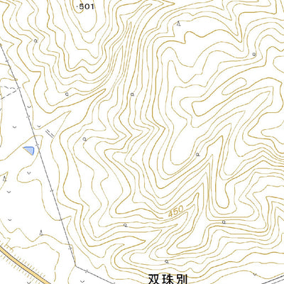 644233 占冠中央 （しむかっぷちゅうおう Shimukappuchuo）, 地形図