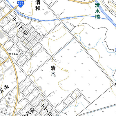 644247 十勝清水 （とかちしみず Tokachishimizu）, 地形図