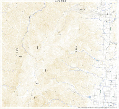 644272 布部岳 （ぬのべだけ Nunobedake）, 地形図