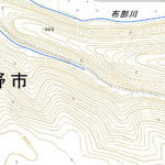 644273 布部 （ぬのべ Nunobe）, 地形図