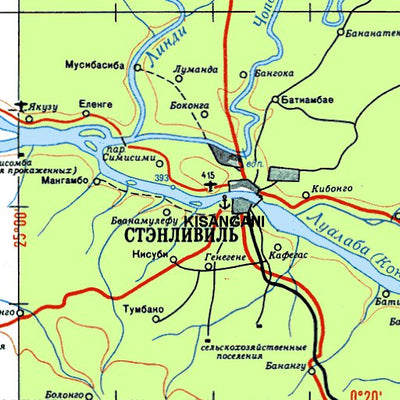 Soviet Genshtab - a35-3 - Democratic Republic of the Congo