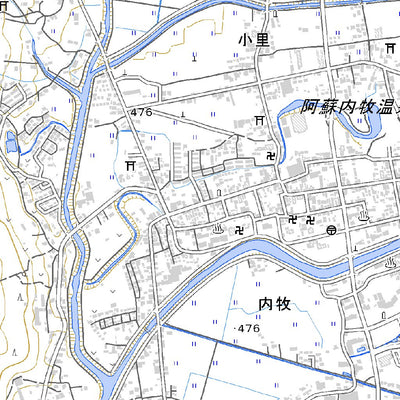 493130 坊中 （ぼうちゅう Bochu）, 地形図