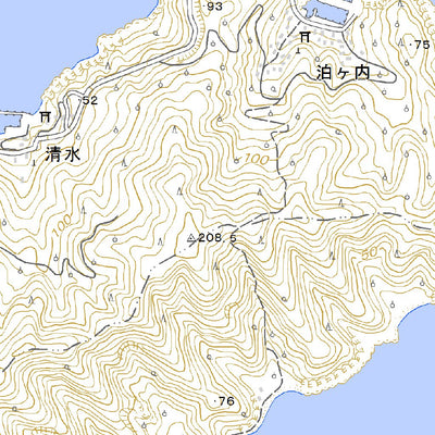 493157 無垢島 （むくしま Mukushima）, 地形図
