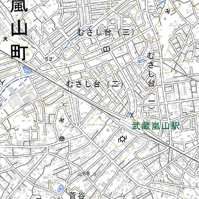 543902 武蔵小川 （むさしおがわ Musashiogawa）, 地形図