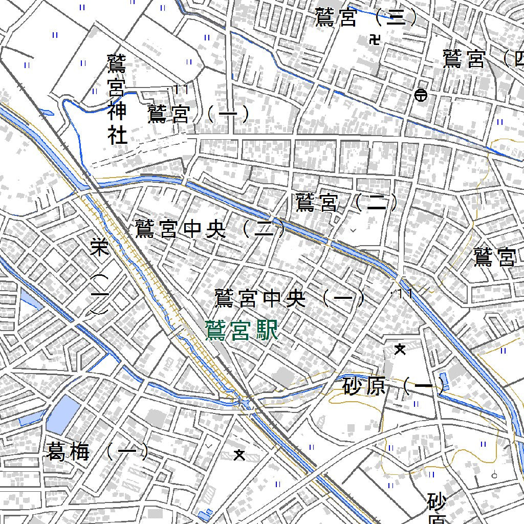 543915 栗橋 （くりはし Kurihashi）, 地形図 Map by Pacific Spatial