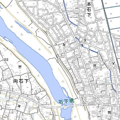 543917 石下 （いしげ Ishige）, 地形図