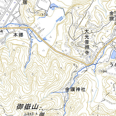 543920 藤岡 （ふじおか Fujioka）, 地形図