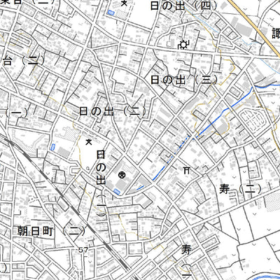 543921 本庄 （ほんじょう Honjo）, 地形図