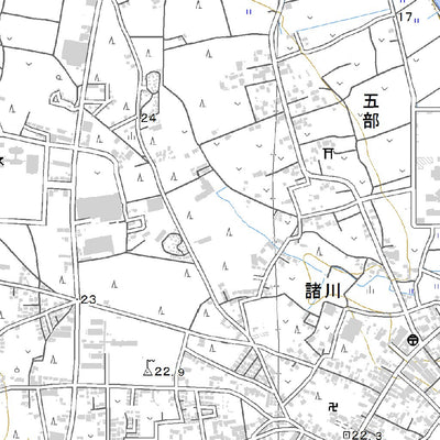 543926 諸川 （もろかわ Morokawa）, 地形図