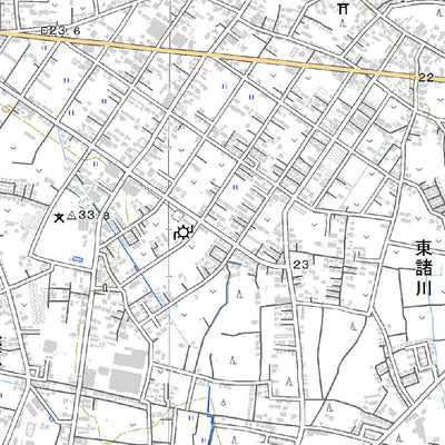 543926 諸川 （もろかわ Morokawa）, 地形図