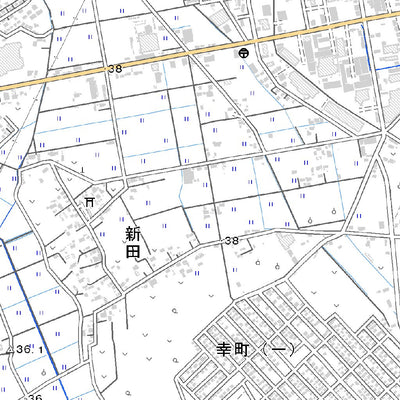 543937 下館 （しもだて Shimodate）, 地形図