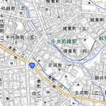 543940 前橋 （まえばし Maebashi）, 地形図