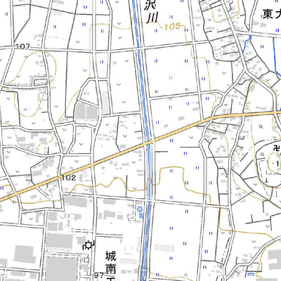 543941 大胡 （おおご Ogo）, 地形図