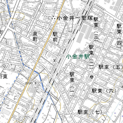 543946 小金井 （こがねい Koganei）, 地形図
