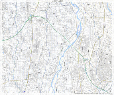 543957 上三川 （かみのかわ Kaminokawa）, 地形図
