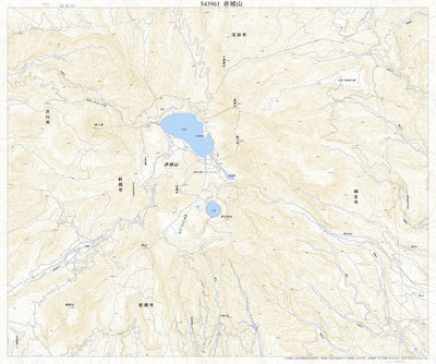 543961 赤城山 （あかぎさん Akagisan）, 地形図