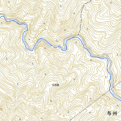 543964 中粕尾 （なかかすお Nakakasuo）, 地形図