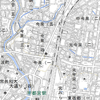 543967 宇都宮東部 （うつのみやとうぶ Utsunomiyatobu）, 地形図
