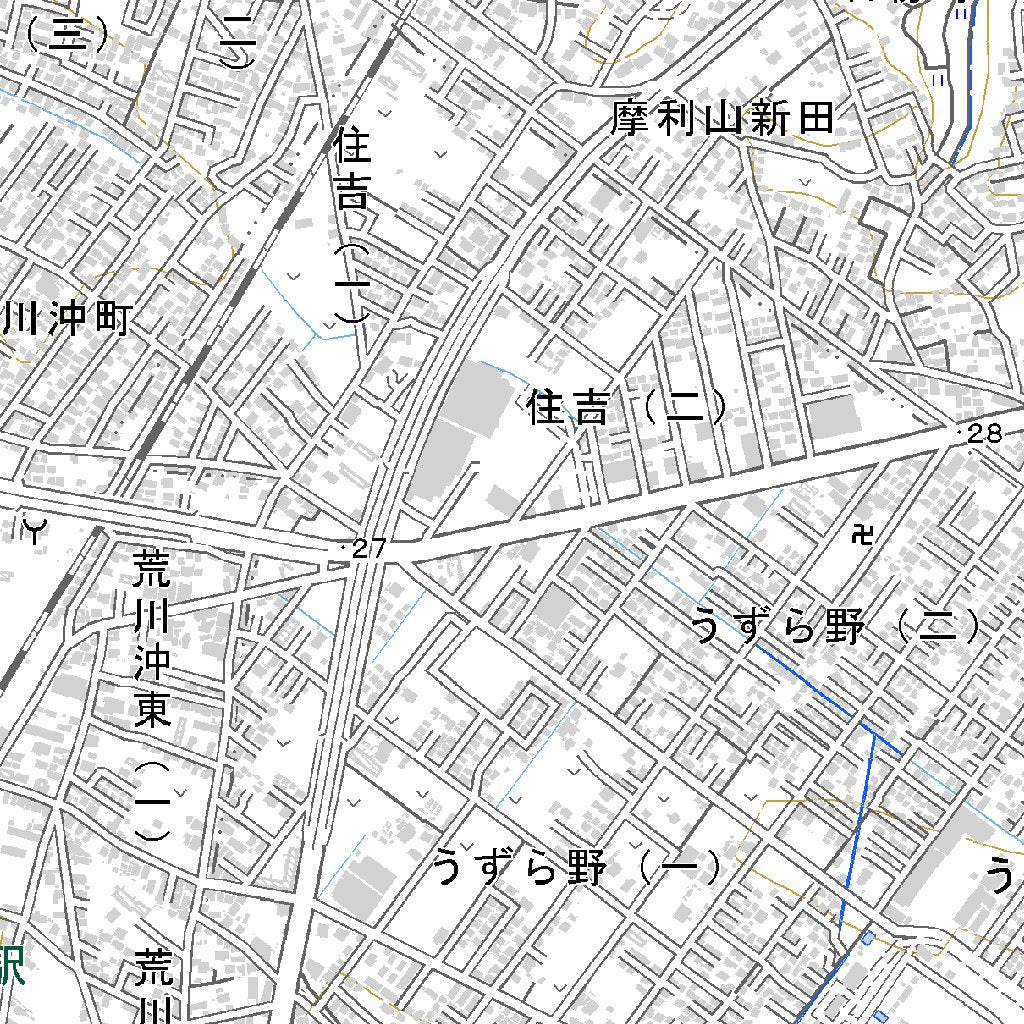 544001 土浦 （つちうら Tsuchiura）, 地形図 Map by Pacific Spatial 
