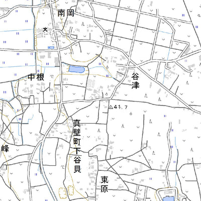 544030 真壁 （まかべ Makabe）, 地形図