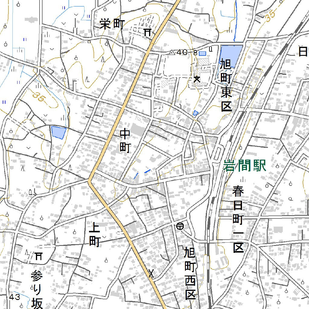 544032 岩間 （いわま Iwama）, 地形図 Map by Pacific Spatial