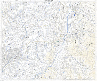 544050 真岡 （もおか Moka）, 地形図
