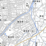 544050 真岡 （もおか Moka）, 地形図