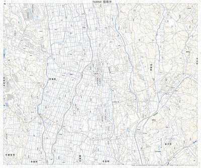 544060 祖母井 （うばがい Ubagai）, 地形図