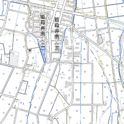 544060 祖母井 （うばがい Ubagai）, 地形図