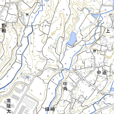 544064 常陸太田 （ひたちおおた Hitachiota）, 地形図