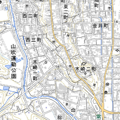 544064 常陸太田 （ひたちおおた Hitachiota）, 地形図