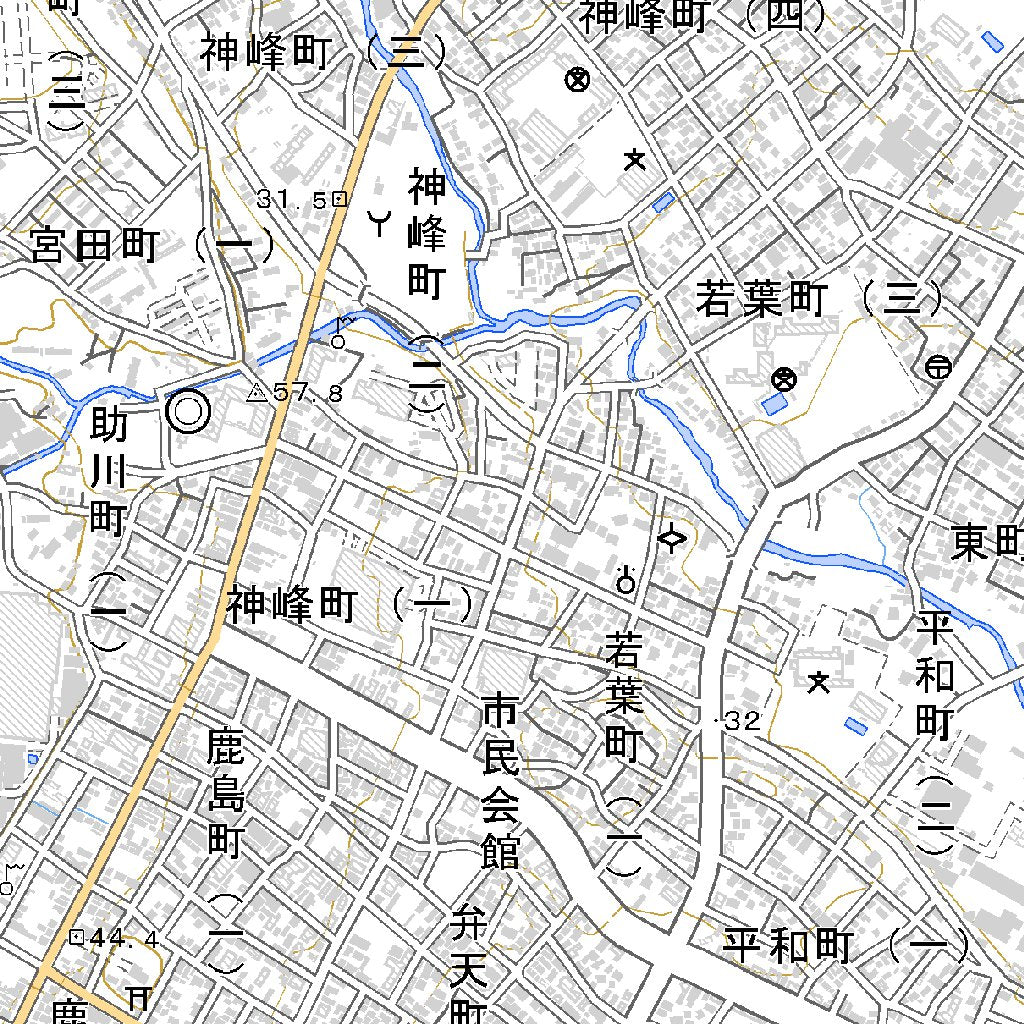 544075 日立 （ひたち Hitachi）, 地形図 Map by Pacific Spatial 