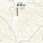 554004 竪破山 （たつわれさん Tatsuwaresan）, 地形図