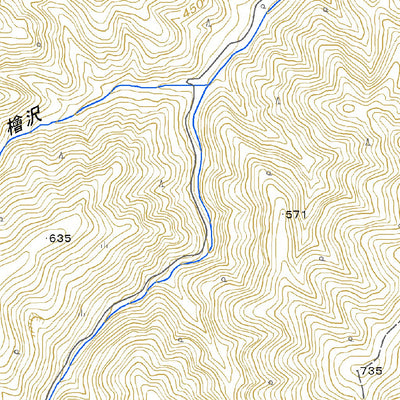 554032 八溝山 （やみぞさん Yamizosan）, 地形図