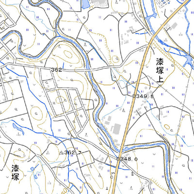 554040 黒田原 （くろだはら Kurodahara）, 地形図