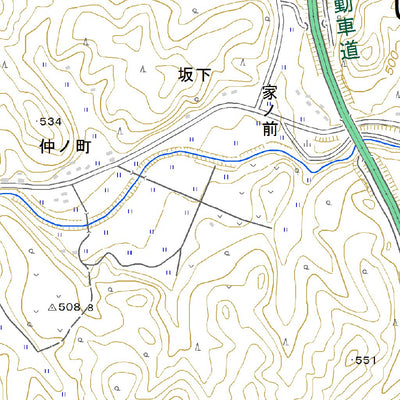 554065 上三坂 （かみみさか Kamimisaka）, 地形図