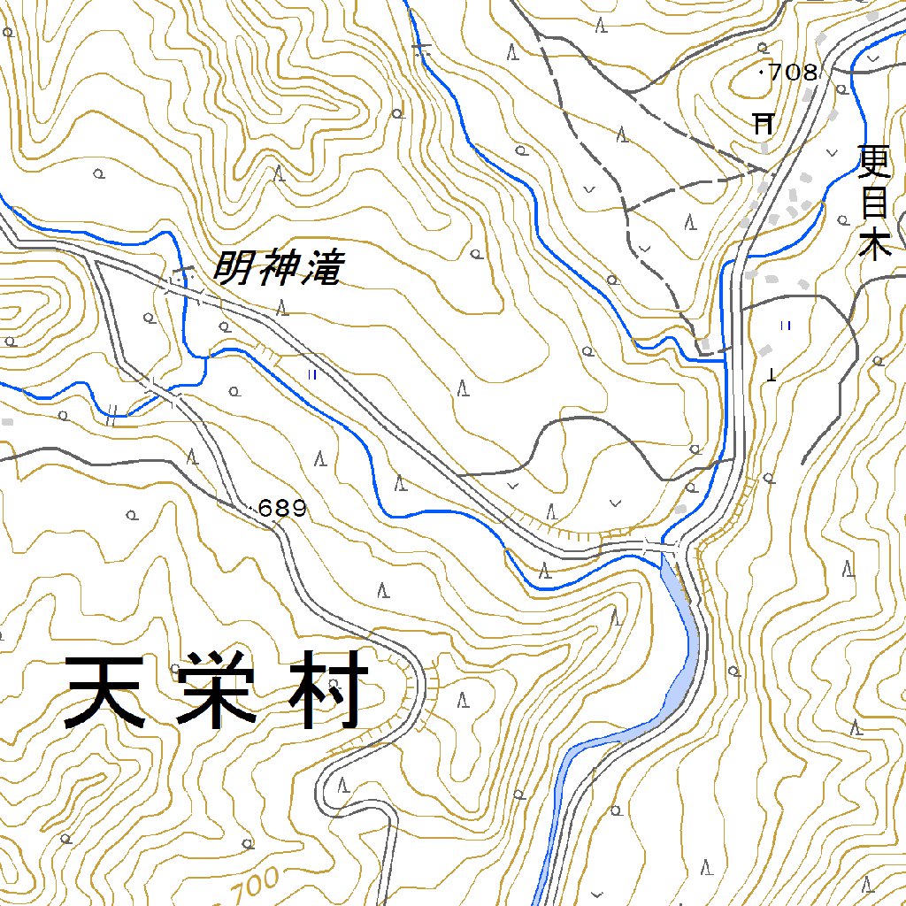 554070 羽鳥湖 （はとりこ Hatoriko）, 地形図 Map by Pacific Spatial 