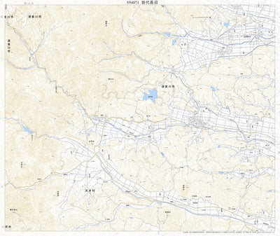 554071 岩代長沼 （いわしろながぬま Iwashironaganuma）, 地形図