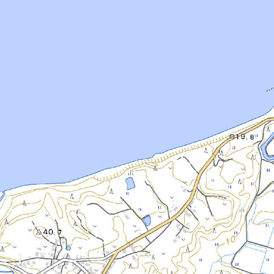 593976 北浦 （きたうら Kitaura）, 地形図