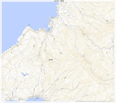 603977 深浦 （ふかうら Fukaura）, 地形図