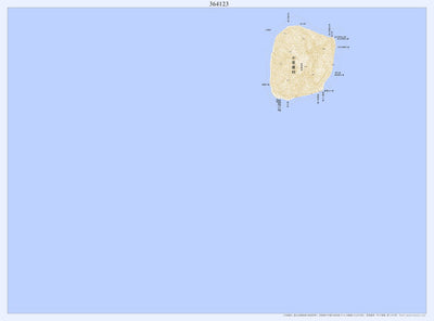 364123 南硫黄島 （みなみいおうじま Minami Iwo Jima）, 地形図