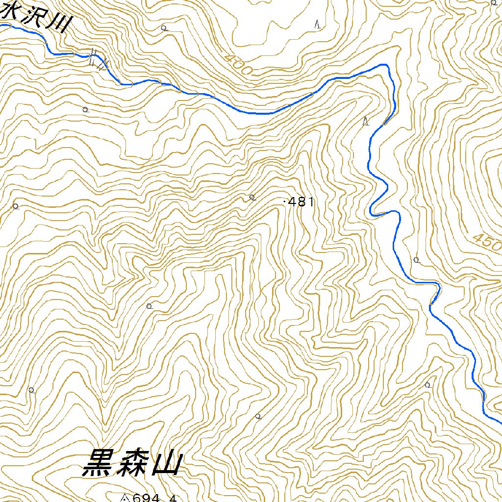 584000 木の沢 （きのさわ Kinosawa）, 地形図 Map by Pacific Spatial