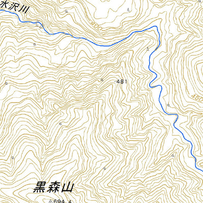 584000 木の沢 （きのさわ Kinosawa）, 地形図