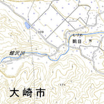 584006 川渡 （かわたび Kawatabi）, 地形図