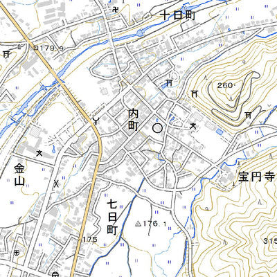 584022 羽前金山 （うぜんかねやま Uzenkaneyama）, 地形図