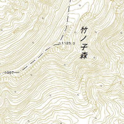 584025 軍沢 （いくさざわ Ikusazawa）, 地形図