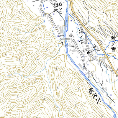 584034 秋ﾉ宮 （あきのみや Akinomiya）, 地形図